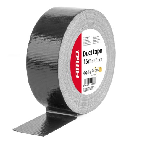 Taśma techniczna czarna 48mm x 15m x 0,19mm amio-04849 AMiO