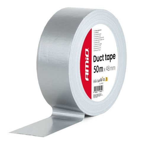 Taśma techniczna szara 48mm x 50m x 0,19mm amio-04852 AMiO