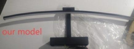 ZD198 Lampka ścienna łuk 40cm biała neutralna czarna ATL