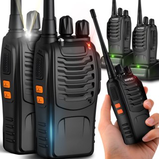 2x walkie talkie + słuchawki krótkofalówki baofeng bf888s pmr duży zasięg RTO