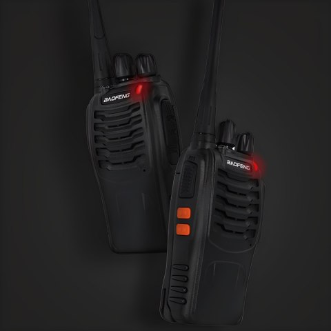 2x walkie talkie + słuchawki krótkofalówki baofeng bf888s pmr duży zasięg RTO
