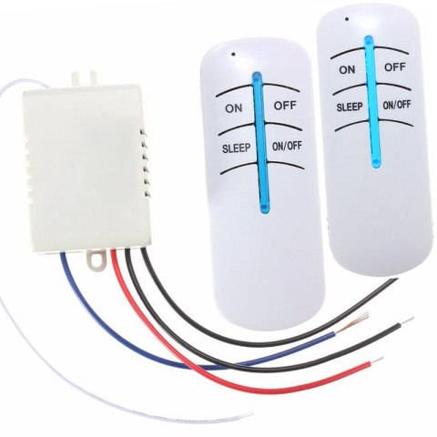 Bezprzewodowy włącznik światła 2k - 220v 2szt (bateria + uchwyt) RTO