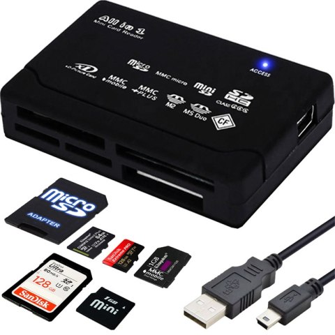 Czytnik kart pamięci micro sd usb usb-c sdhc cf sm-e378 RTO