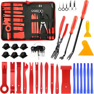 Dźwignie ściągacze demontażu tapicerki spinek 45el -m094 czerwone etui RTO