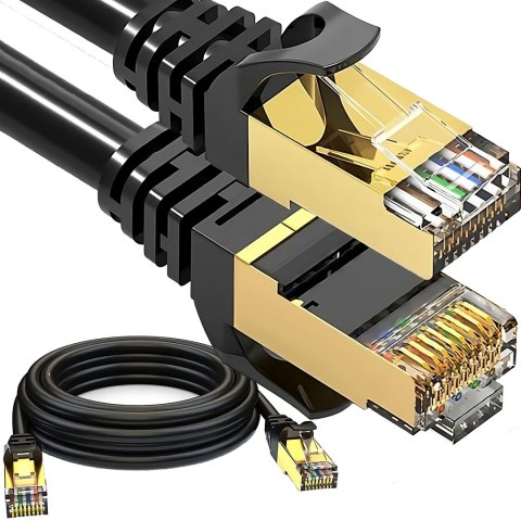 Kabel sieciowy lan rj45 cat 6a przewód internetowy utp router skrętka 15m RTO