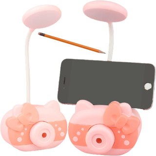 Lampka biurkowa na biurko lampa led z temperówką - wysyłamy różową e320 RTO