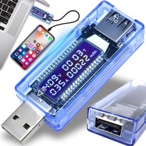 Miernik woltomierz usb amperomierz tester napięcia prądu RTO