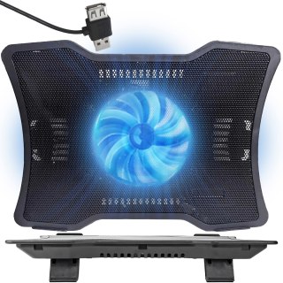 Podstawka chłodząca podkładka pod laptopa usb led regulacja kątu nachylenia RTO
