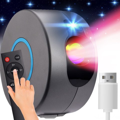 Projektor gwiazd nieba lampka nocna led usb pilot -e795-1 (tymczasowo zmienione sku) RTO