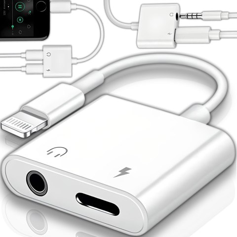 Przejściówka lightning jack iphone 7 8 x adapter -e405 RTO