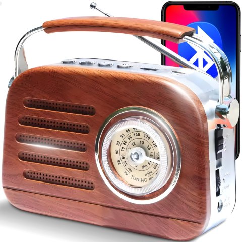 Radio fm z bluetooth / radio fm with bluetooth czerwone RTO