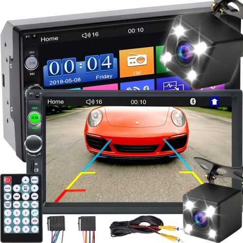 Radio samochodowe bluetooth 2din usb dotyk RTO