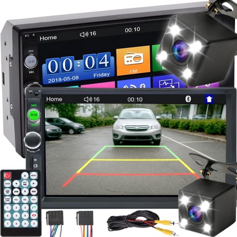 Radio samochodowe bluetooth 2din usb dotyk RTO