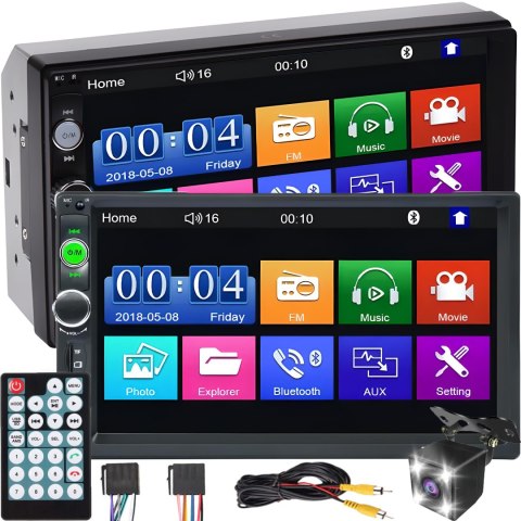 Radio samochodowe bluetooth 2din usb dotyk RTO