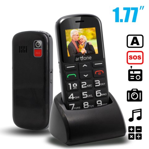 Telefon komórkowy dla seniora duże klawisze sim gsm alarm aparat pl menu RTO