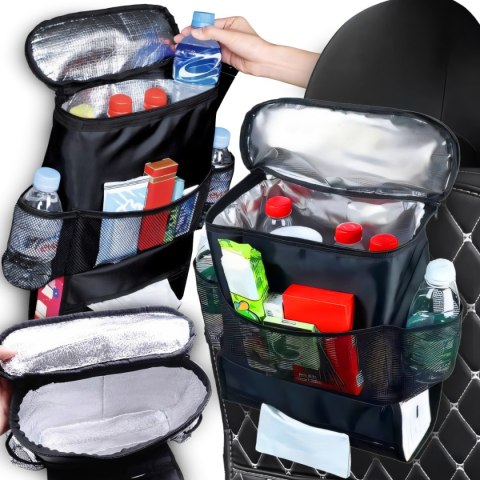 Torba termiczna organizer na fotel samochodowy do auta czarny 10l - m025 RTO