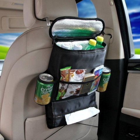 Torba termiczna organizer na fotel samochodowy do auta czarny 10l - m025 RTO