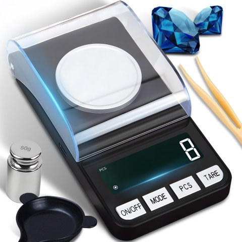 Waga elektroniczna jubilerska 0.001- 20g lcd przenośna kieszonkowa+baterie RTO