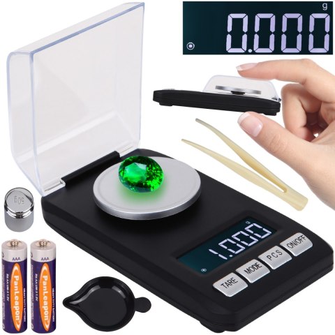 Waga elektroniczna jubilerska 0.001- 20g lcd przenośna kieszonkowa+baterie RTO