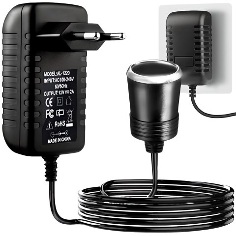 Zasilacz dc 12v 2a / ac 100-240v do auta inwerter -e557 RTO