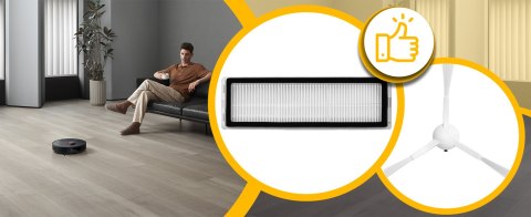 4x zestaw filtry do odkurzacza sprzątającego xiaomi mi robot vacuum 5x15cm -or1189 RTO