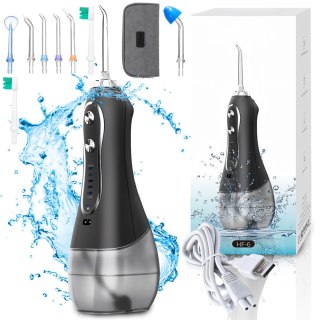Irygator do zębów bezprzewodowy dentystyczny 5 trybów 8 końcówek 300ml+etui RTO
