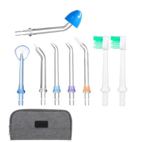 Irygator do zębów bezprzewodowy dentystyczny 5 trybów 8 końcówek 300ml+etui RTO
