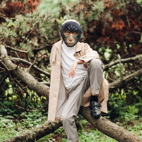 Maska małpy na twarz halloween imprezę karnawał cosplay sylwester śmieszna RTO