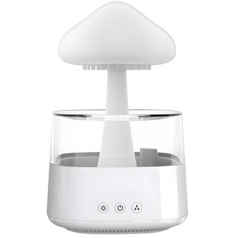 Nawilżacz powietrza dyfuzor aromaterapia lampka led chmurka grzybek deszcz RTO