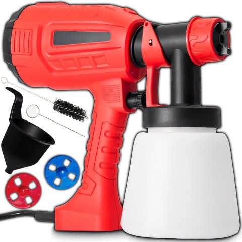 Pistolet elektryczny natryskowy do farb 1200 ml agregat malarski moc 400 w RTO