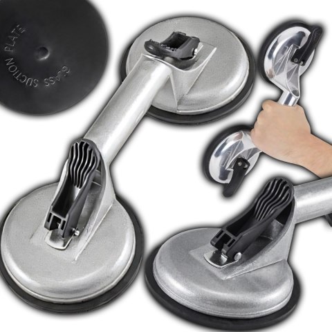 Przyssawka podwójna do szyb uchwyt do szkła glazury płytek aluminium pro or1256 RTO
