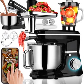 Robot kuchenny planetarny z misą blender maszynka do mięsa mikser 5w1 3200w RTO