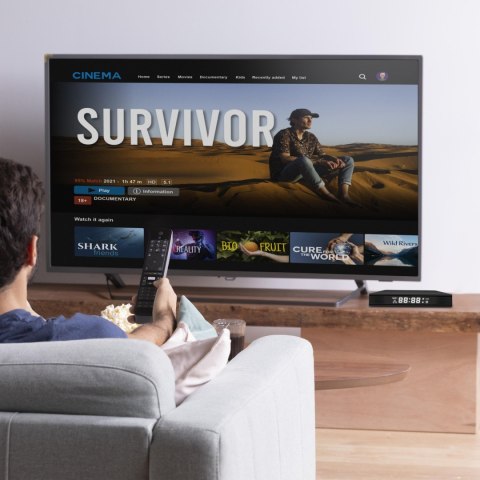 Smart tv box 4k wifi bt android 13 przystawka 2/16 hdr wszystkie apki - er1008 RTO
