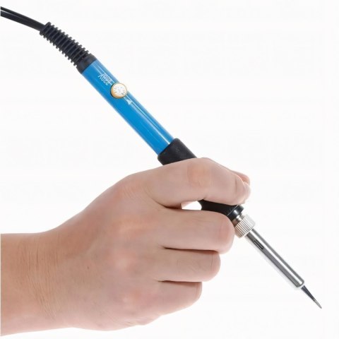 Zestaw lutowniczy precyzyjna lutownica 60w + zestaw walizka odsysacz stojak -er1139 RTO