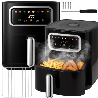 Frytkownica beztłuszczowa air fryer 5l airfryer 1500w 8 trybów frytownica - or1292 RTO
