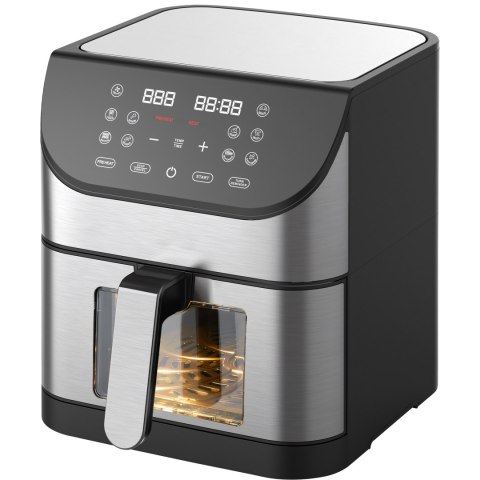 Frytkownica beztłuszczowa xxl air fryer 8l 1800w wizjer 12 programów - or1308 RTO