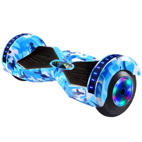 Hoverboard 8 cali deskorolka elektryczna led deska głośnik bt ochraniacze er033 RTO
