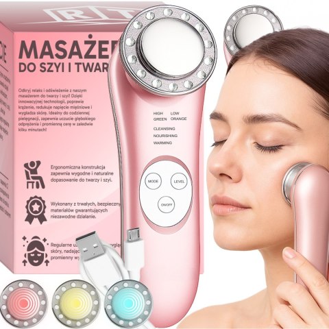Mezoterapia bezigłowa masażer ems urządzenie do masażu twarzy lifting - u104-1 RTO