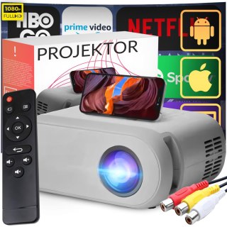 Mini projektor rzutnik led przenośny wifi full hd tv hdmi 3000lm lcd+ pilot - er1160 RTO