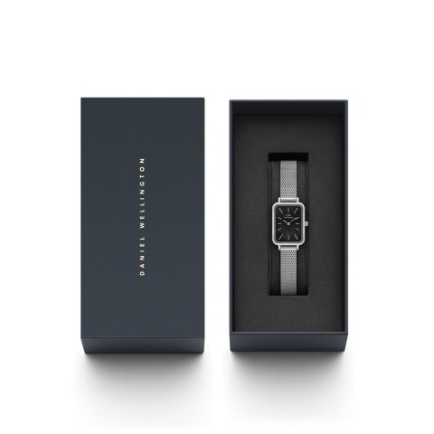 Daniel Wellington ZEGAREK DAMSKI DANIEL WELLINGTON Quadro Silver Mesh DW00100667 + BOX (zw519k)