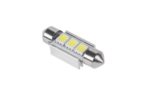 Żarówka samochodowa LED (Canbus) SV8,5 11x36mm 3x5050 SMD, biała Rebel