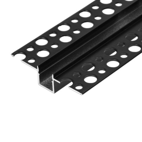Profil aluminiowy do taśm LED, 2000 x 55 x 13 mm, wpuszczany w karton gips, czarny Orno