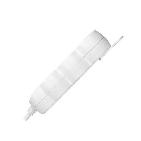 Przedłużacz 3-krotny 2P+Z (Schuko), 1,5m H05VV-F 3x1,5mm2 , Imax=16A, płaska wtyczka, biały Orno