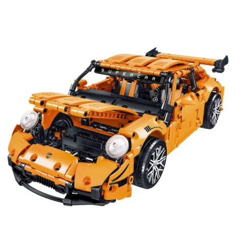 Klocki Konstrukcyjne Samochód GT Racing Pomarańczowy 1:14 1268 el. LEAN TOYS