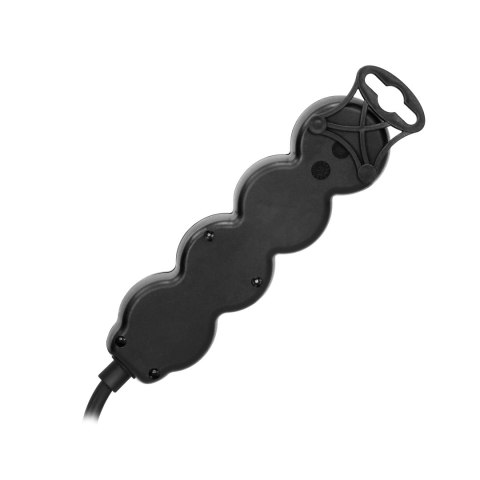 Przedłużacz 3x2P+Z,ON/OFF,1,4m, 3x1mm?, czarny Orno