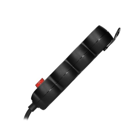 Przedłużacz 3x2P+Z,ON/OFF,1,4m, 3x1mm?, czarny Orno