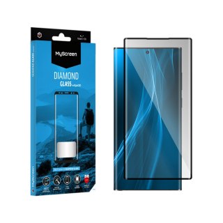Szkło ochronne MyScreen DIAMOND GLASS edge3D czarne Samsung Galaxy S23 Ultra MYSCREEN