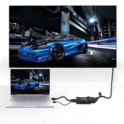 Adapter konwerter scart do hdmi przejściówka sygnalu eurozłącze av euro fhd -e392 RTO
