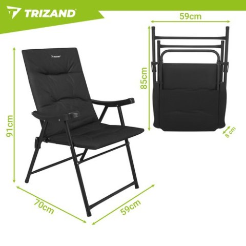 Krzesło turystyczne 59x70x91cm Trizand TRIZAND