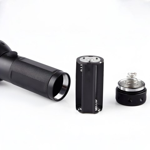 Latarka uv led taktyczna policyjna akumulatorowa szperacz tester bursztynu e858 RTO